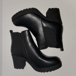 Black ankle boots